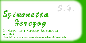 szimonetta herczog business card